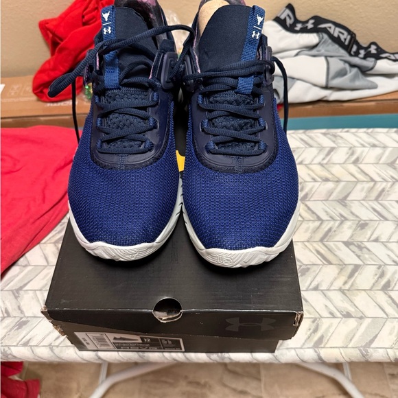 Under Armour Project Rock Navy Sneakers - Picture 2 of 5